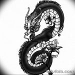 тату дракон эскизы для девушек 08.03.2019 №010 - tattoo sketches - tatufoto.com