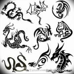 тату дракон эскизы для девушек 08.03.2019 №019 - tattoo sketches - tatufoto.com