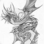 тату дракон эскизы для девушек 08.03.2019 №034 - tattoo sketches - tatufoto.com