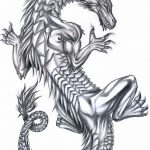 тату дракон эскизы для девушек 08.03.2019 №036 - tattoo sketches - tatufoto.com