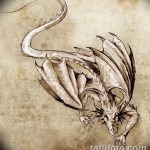 тату дракон эскизы для девушек 08.03.2019 №042 - tattoo sketches - tatufoto.com