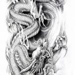 тату дракон эскизы для девушек 08.03.2019 №045 - tattoo sketches - tatufoto.com