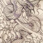 тату змея эскизы мужские 09.03.2019 №027 - tattoo sketches - tatufoto.com