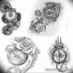 тату компас эскизы мужские 09.03.2019 №008 - tattoo sketches - tatufoto.com