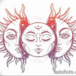 тату луна эскизы для девушек 08.03.2019 №005 - tattoo sketches - tatufoto.com