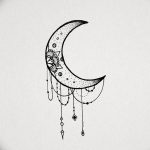 тату луна эскизы для девушек 08.03.2019 №007 - tattoo sketches - tatufoto.com