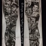 тату на бедре мужские эскизы 09.03.2019 №006 - tattoo sketches - tatufoto.com