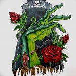 тату нью скул мужские эскизы 09.03.2019 №007 - tattoo sketches - tatufoto.com