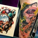 тату нью скул мужские эскизы 09.03.2019 №013 - tattoo sketches - tatufoto.com