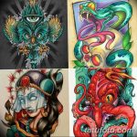 тату нью скул мужские эскизы 09.03.2019 №017 - tattoo sketches - tatufoto.com