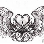 тату под грудиной у девушек эскиз 08.03.2019 №007 - tattoo sketches - tatufoto.com