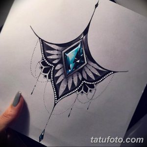 тату под грудиной у девушек эскиз 08.03.2019 №009 - tattoo sketches - tatufoto.com