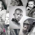 тату реализм мужские эскизы 09.03.2019 №003 - tattoo sketches - tatufoto.com