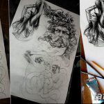 тату реализм мужские эскизы 09.03.2019 №009 - tattoo sketches - tatufoto.com