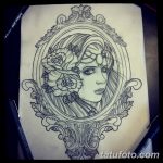 тату реализм эскизы девушек 08.03.2019 №029 - tattoo sketches - tatufoto.com