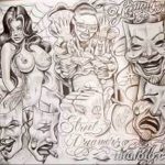 тату рукав для девушек эскизы 08.03.2019 №007 - tattoo sketches - tatufoto.com
