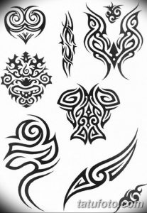 тату трайбл мужские эскизы 09.03.2019 №010 - tattoo sketches - tatufoto.com