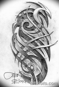 тату трайбл мужские эскизы 09.03.2019 №011 - tattoo sketches - tatufoto.com