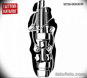 Черно-белый эскиз татуировки Дарта Вейдера из Звездных войн, выполненный в минималистичном стиле с использованием четких линий и силуэтов.