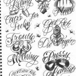 тату эскизы для девушек надписи 08.03.2019 №002 - tattoo sketches - tatufoto.com