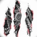 тату эскизы мужские биомеханика 09.03.2019 №018 - tattoo sketches - tatufoto.com
