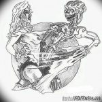 тату эскизы мужские биомеханика 09.03.2019 №023 - tattoo sketches - tatufoto.com