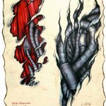 тату эскизы мужские биомеханика 09.03.2019 №025 - tattoo sketches - tatufoto.com