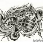 тату эскизы мужские биомеханика 09.03.2019 №027 - tattoo sketches - tatufoto.com