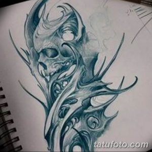 тату эскизы мужские биомеханика 09.03.2019 №030 - tattoo sketches - tatufoto.com