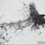 тату эскизы мужские ворон 09.03.2019 №010 - tattoo sketches - tatufoto.com