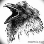 тату эскизы мужские ворон 09.03.2019 №014 - tattoo sketches - tatufoto.com