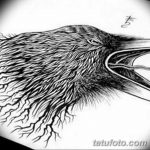 тату эскизы мужские ворон 09.03.2019 №021 - tattoo sketches - tatufoto.com