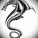 тату эскизы мужские драконы 09.03.2019 №004 - tattoo sketches - tatufoto.com