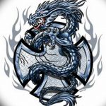 тату эскизы мужские драконы 09.03.2019 №013 - tattoo sketches - tatufoto.com