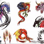 тату эскизы мужские драконы 09.03.2019 №046 - tattoo sketches - tatufoto.com