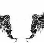 тату эскизы мужские крылья 09.03.2019 №006 - tattoo sketches - tatufoto.com