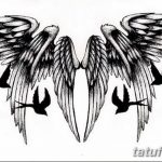тату эскизы мужские крылья 09.03.2019 №017 - tattoo sketches - tatufoto.com
