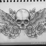 тату эскизы мужские крылья 09.03.2019 №019 - tattoo sketches - tatufoto.com