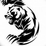 тату эскизы мужские медведь 09.03.2019 №027 - tattoo sketches - tatufoto.com