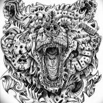тату эскизы мужские медведь 09.03.2019 №036 - tattoo sketches - tatufoto.com