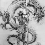 тату эскизы мужские самурай 09.03.2019 №006 - tattoo sketches - tatufoto.com