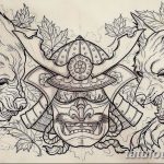 тату эскизы мужские самурай 09.03.2019 №015 - tattoo sketches - tatufoto.com
