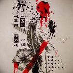 тату эскизы мужские трэш полька 09.03.2019 №002 - tattoo sketches - tatufoto.com