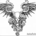 тату эскизы мужские черепа 09.03.2019 №014 - tattoo sketches - tatufoto.com