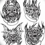 тату эскизы мужские черепа 09.03.2019 №023 - tattoo sketches - tatufoto.com