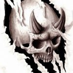 тату эскизы мужские черепа 09.03.2019 №026 - tattoo sketches - tatufoto.com