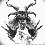 тату эскизы мужские черепа 09.03.2019 №031 - tattoo sketches - tatufoto.com
