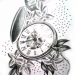 тату эскизы часы на руке мужские 09.03.2019 №005 - tattoo sketches - tatufoto.com