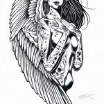 тату эскизы черно белые для девушек 08.03.2019 №001 - tattoo sketches - tatufoto.com