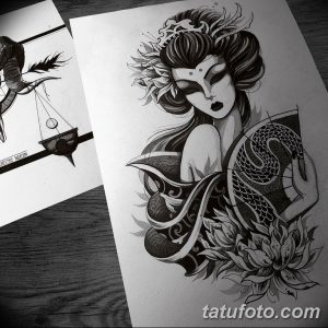 тату эскизы черно белые для девушек 08.03.2019 №003 - tattoo sketches - tatufoto.com